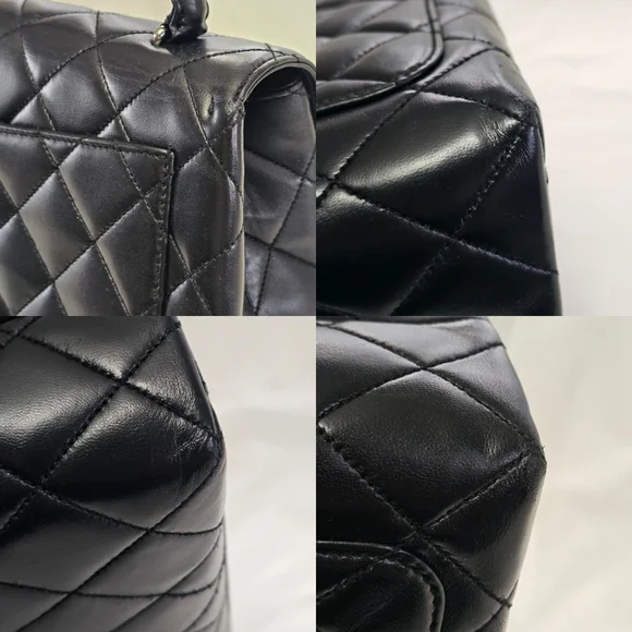Chanel Black Quilted Leather Shoulder Bag Silver Hardware​Authentic Vintage Chan - Picture 8 of 12